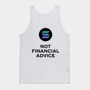 Solana. Not financial Advice. White Edition. Tank Top